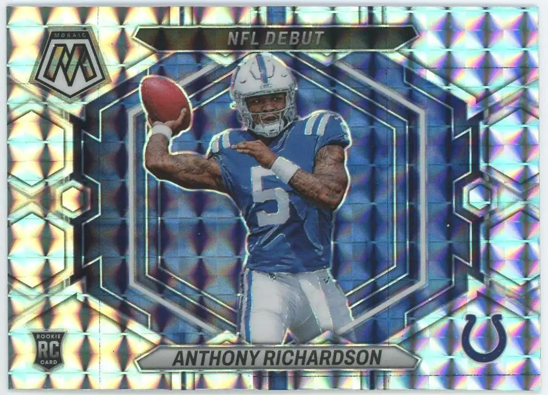 NFL Indianapolis Colts 2023 Panini Mosaic Silver Mosaic Anthony Richardson ND-5 [Rookie, NFL Debut]