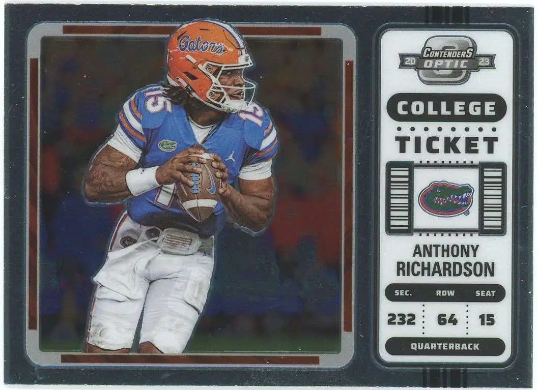 NFL Indianapolis Colts 2023 Panini Chronicles Contenders Optic Draft Picks Anthony Richardson #4 [Rookie, College Ticket]