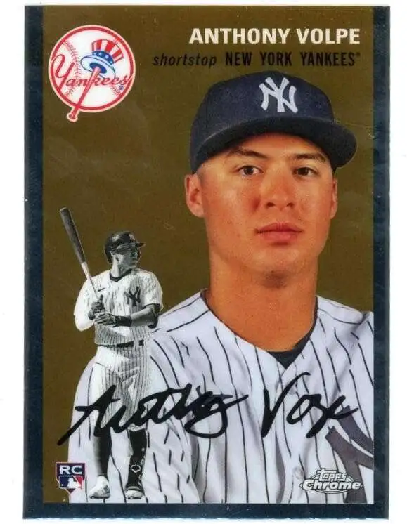 2023 Topps Anthony Volpe PSA 10 GEM #460 (RC) Blue Foil Rookie #/999