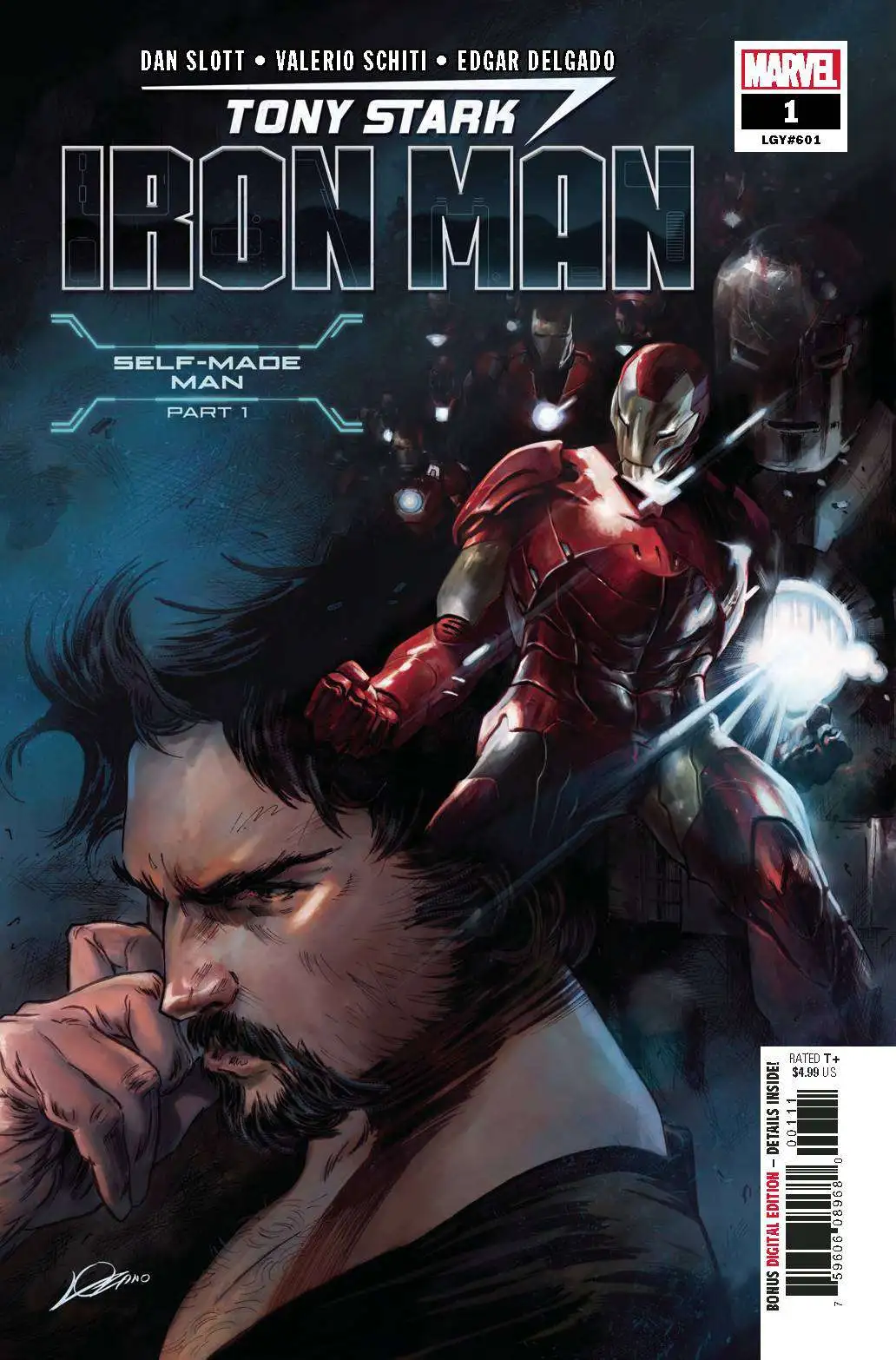 Marvel Comics 2018 Tony Stark Iron Man #5 Battle Lines variant 