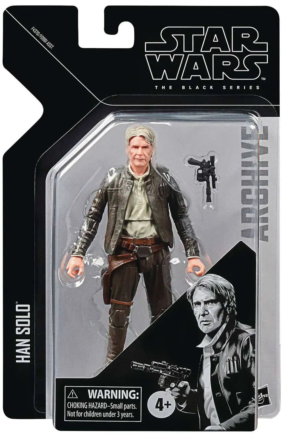 Star Wars Action Figure Black Series Han Solo Force Awakens 3.75  Exclusive New 