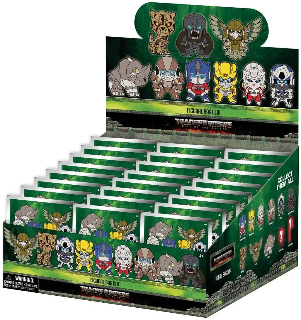 3D Figural Keyring Transformers Rise of the Beasts Series 1 Mystery Box [24 Packs]