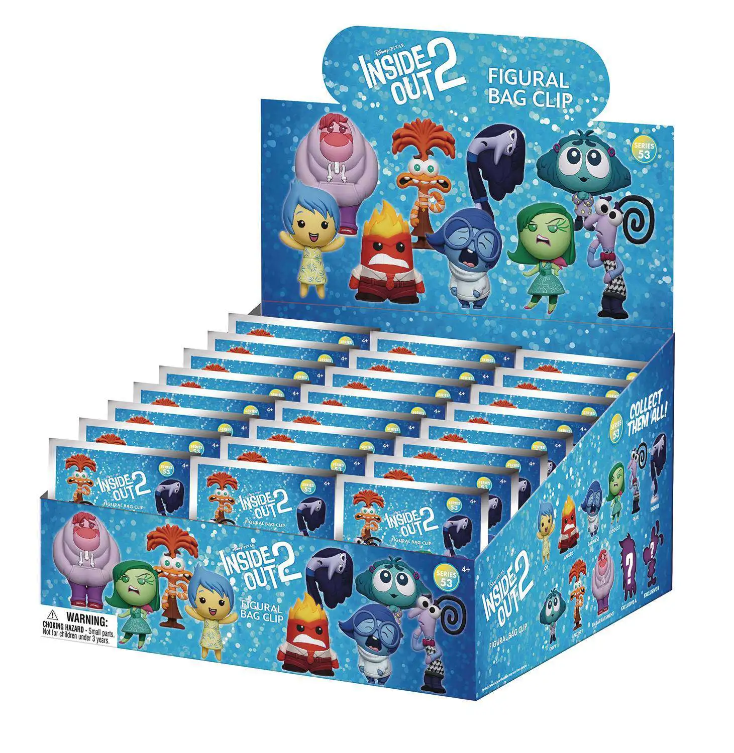 Disney / Pixar 3D Figural Keyring Disney Inside Out Series 2 2-Inch Mystery Box [24 Packs] (Pre-Order ships January)