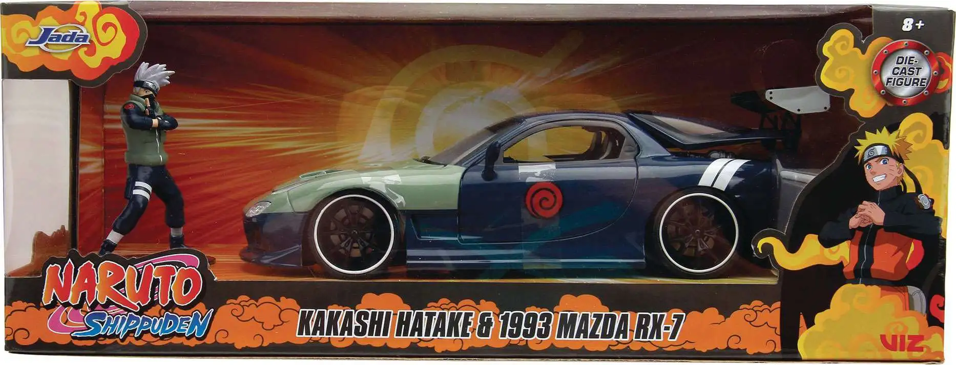 Naruto Kakashi Mazda RX-7 124 Diecast Vehicle Figure Jada Toys