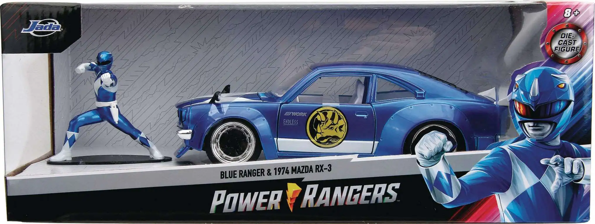 Power Rangers Mighty Morphin Blue Ranger 1974 Mazda RX-3 124  display picture 1