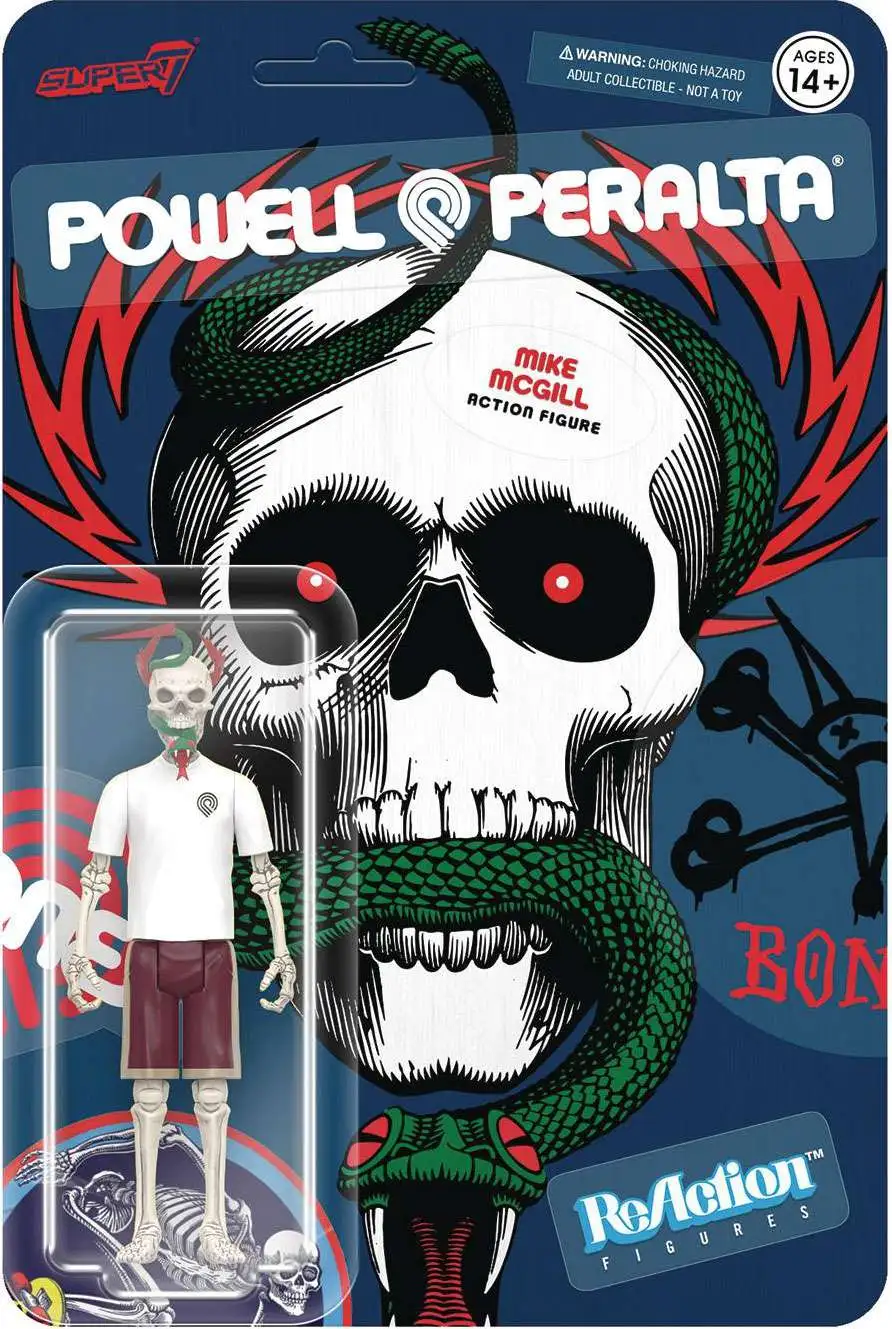 Powell-Peralta ReAction Mike McGill Action Figure [Skull & Snake Board]