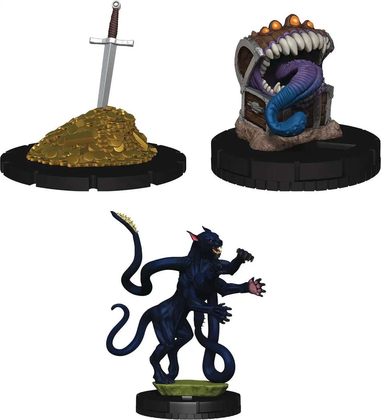 Dungeons & Dragons HeroClix Iconix Den of the Displacer Beast Miniature Set