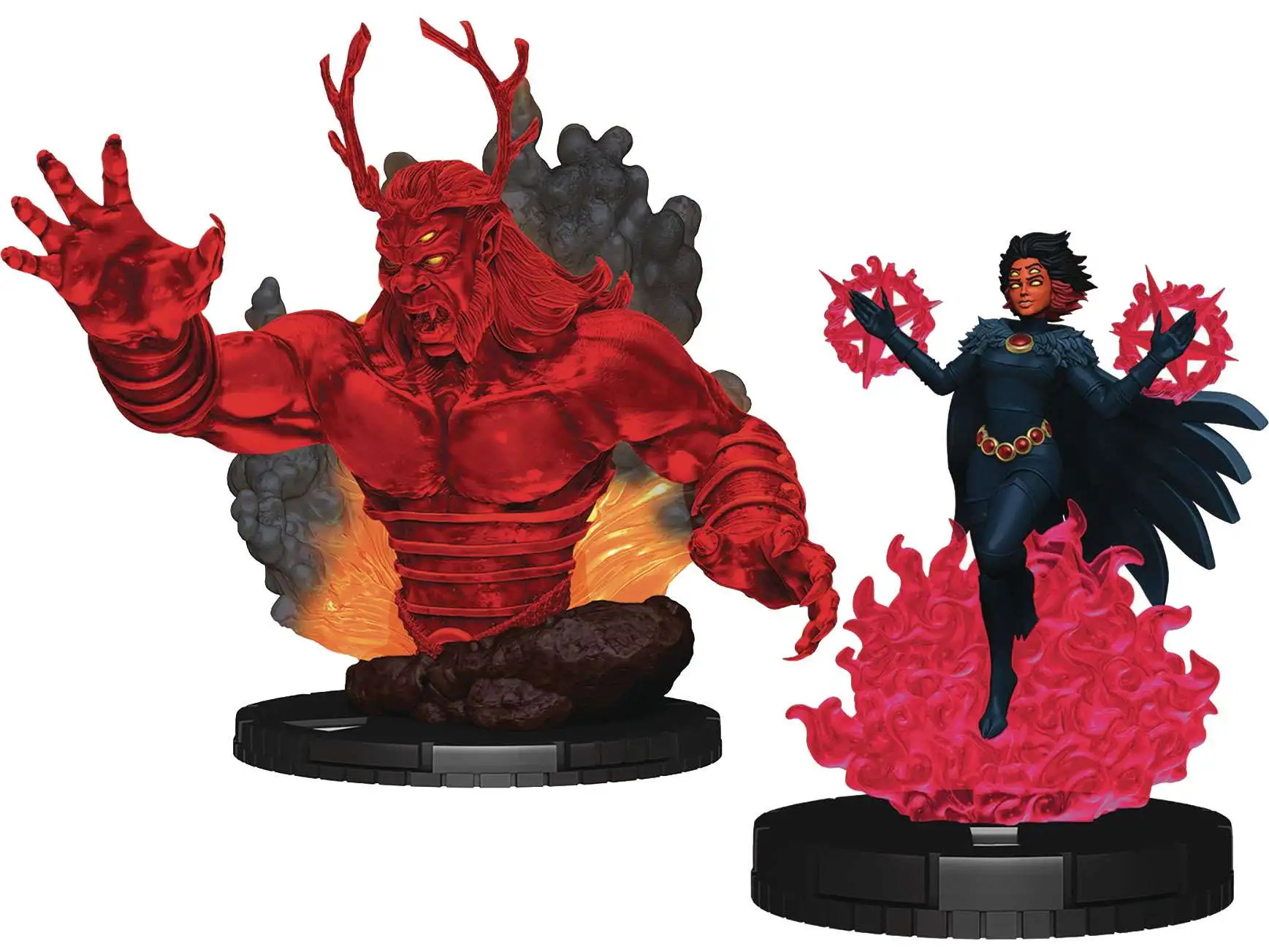 DC HeroClix Iconix Trigun & Raven Miniature Set