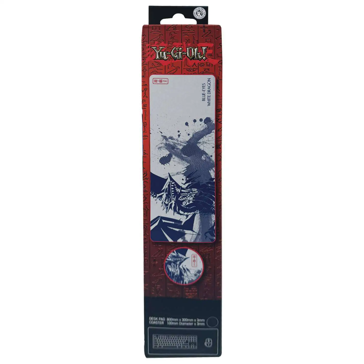 YuGiOh! Blue-Eyes White Dragon XL Desk Pad & Coaster Set (Pre-Order ships April)