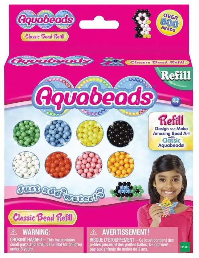 Aquabeads Classic Bead Refill Pack Over 800 Beads International Playthings  LLC - ToyWiz