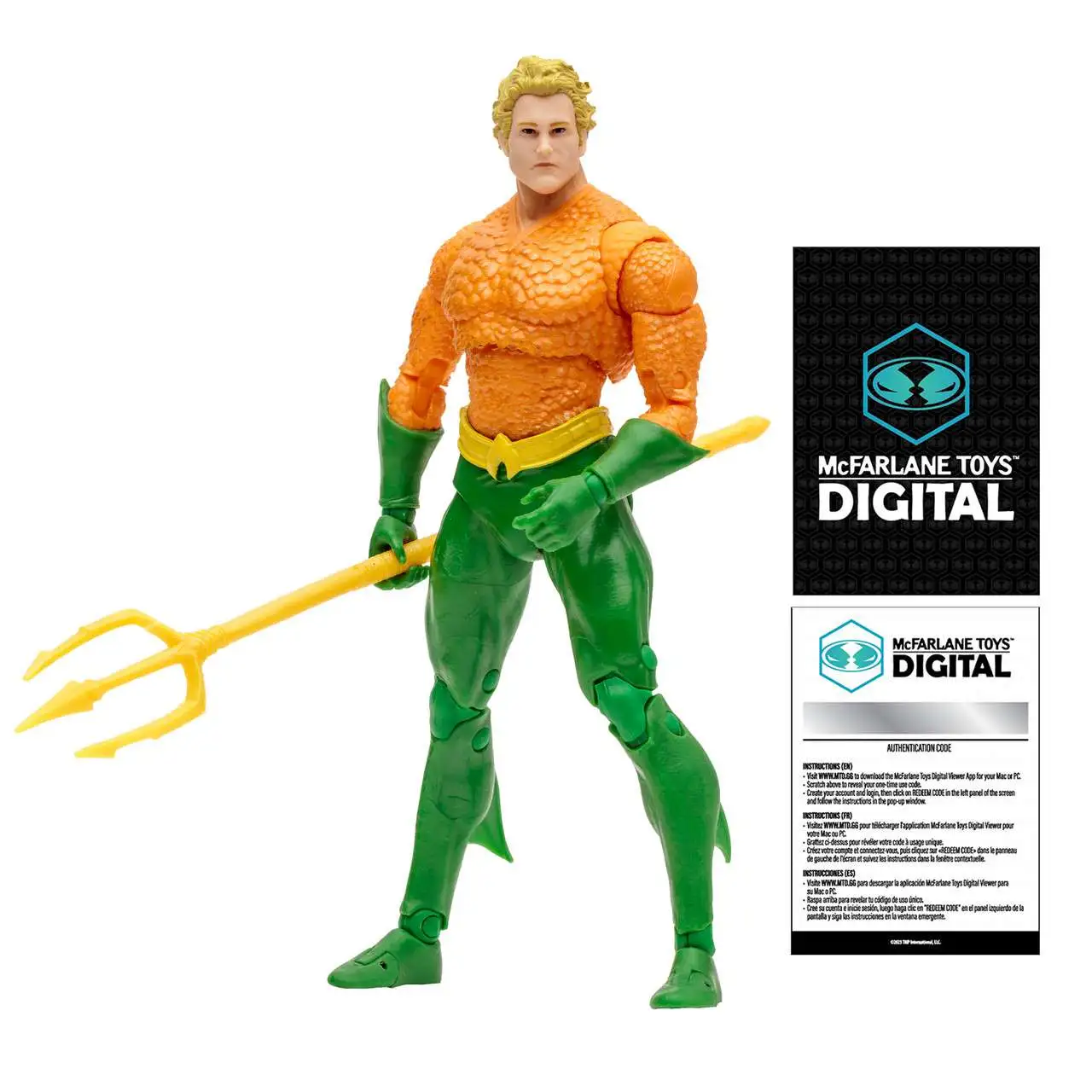 McFarlane Toys DC Direct Aquaman 7 Action Figure with Qwsp, DC Classic ...