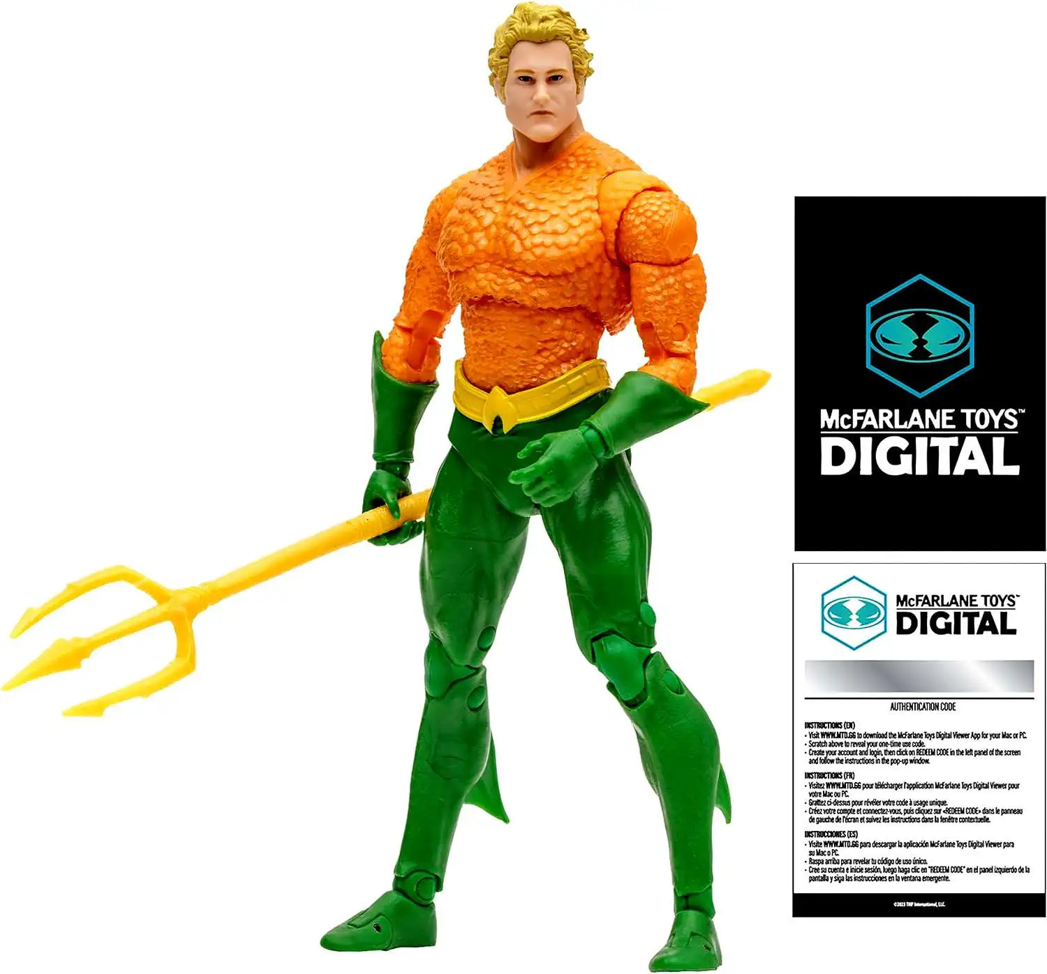 McFarlane Toys DC Direct Aquaman Action Figure with Qwsp, DC