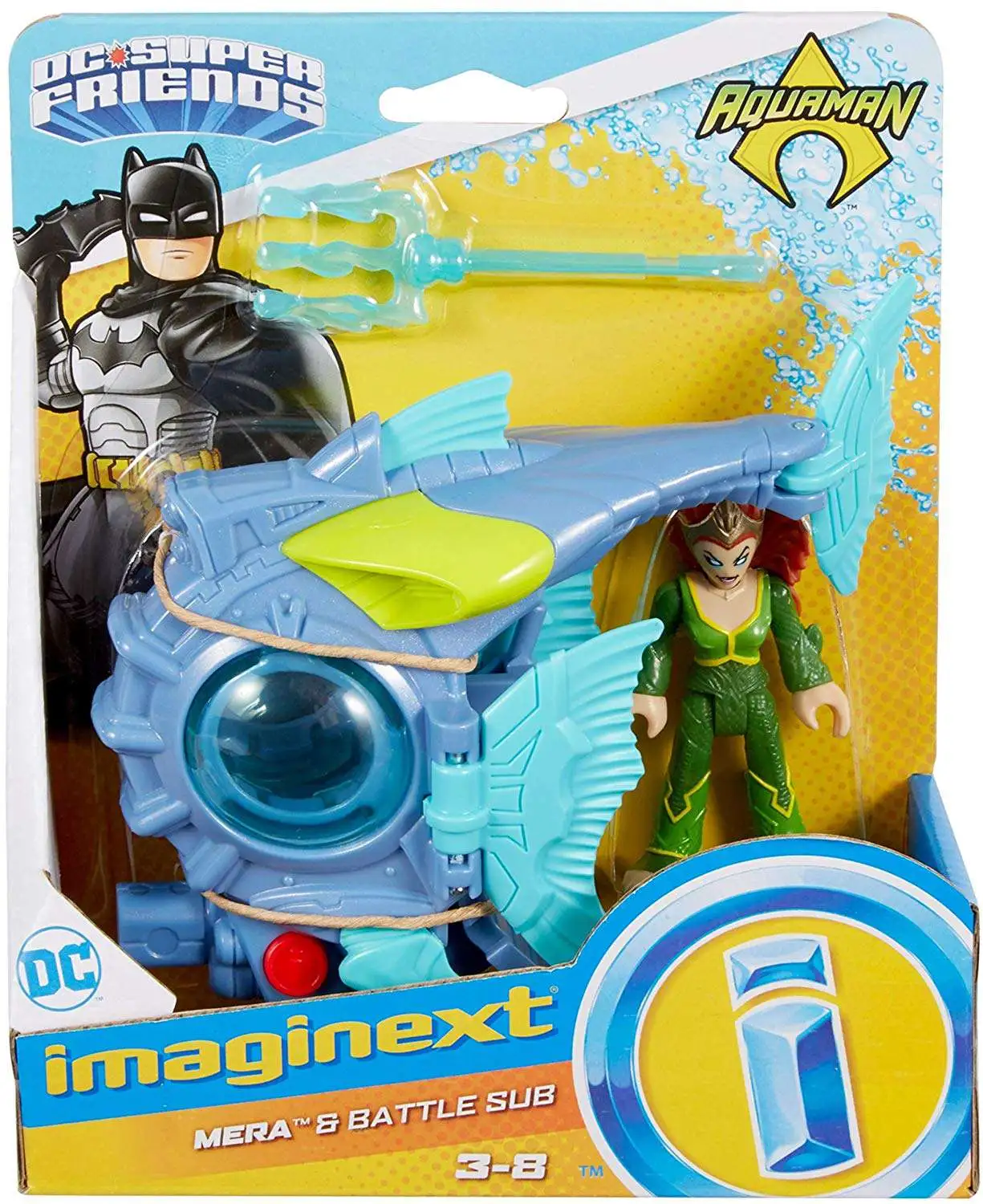 Imaginext DC Super Friends BLACK MANTA & Aquaman 2.8” Fisher-Price Figure gift 