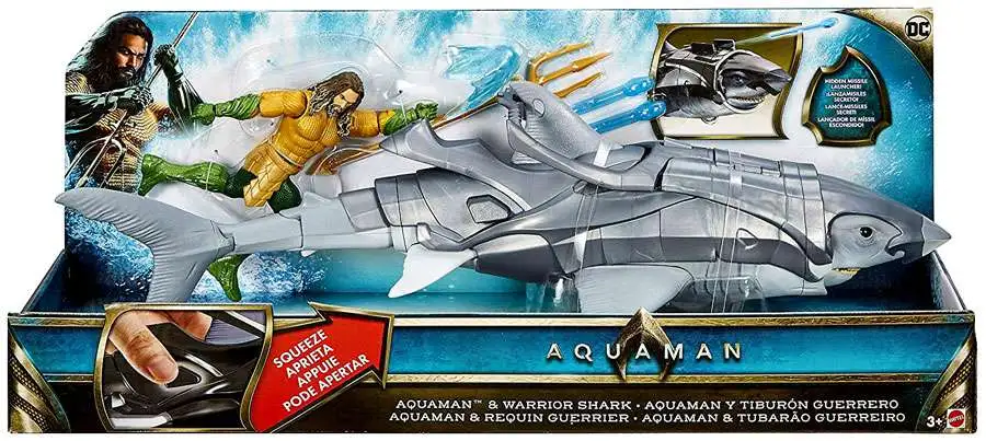 2018 Aqua-man Warrior Shark DC Comics Mattel Aquaman A1 for sale online 
