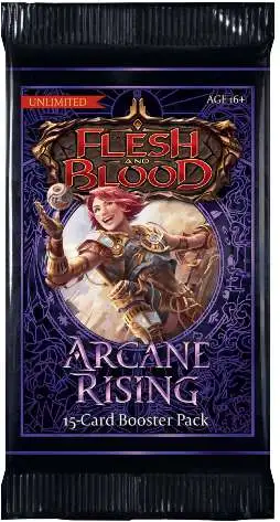 Flesh and Blood Trading Card Game Arcane Rising (Unlimited) Booster Pack [15 Cards]