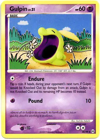 Pokemon Trading Card Game Platinum Arceus Uncommon Gulpin #40