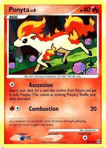 Pokemon Trading Card Game Platinum Arceus Uncommon Ponyta #46