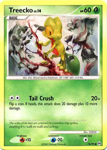 Pokemon Trading Card Game Platinum Arceus Common Treecko #78