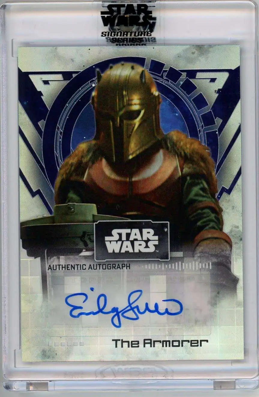 Star Wars 2022 Signature Series Emilu Swallow as The Armorer Autographed Trading Card A-ES