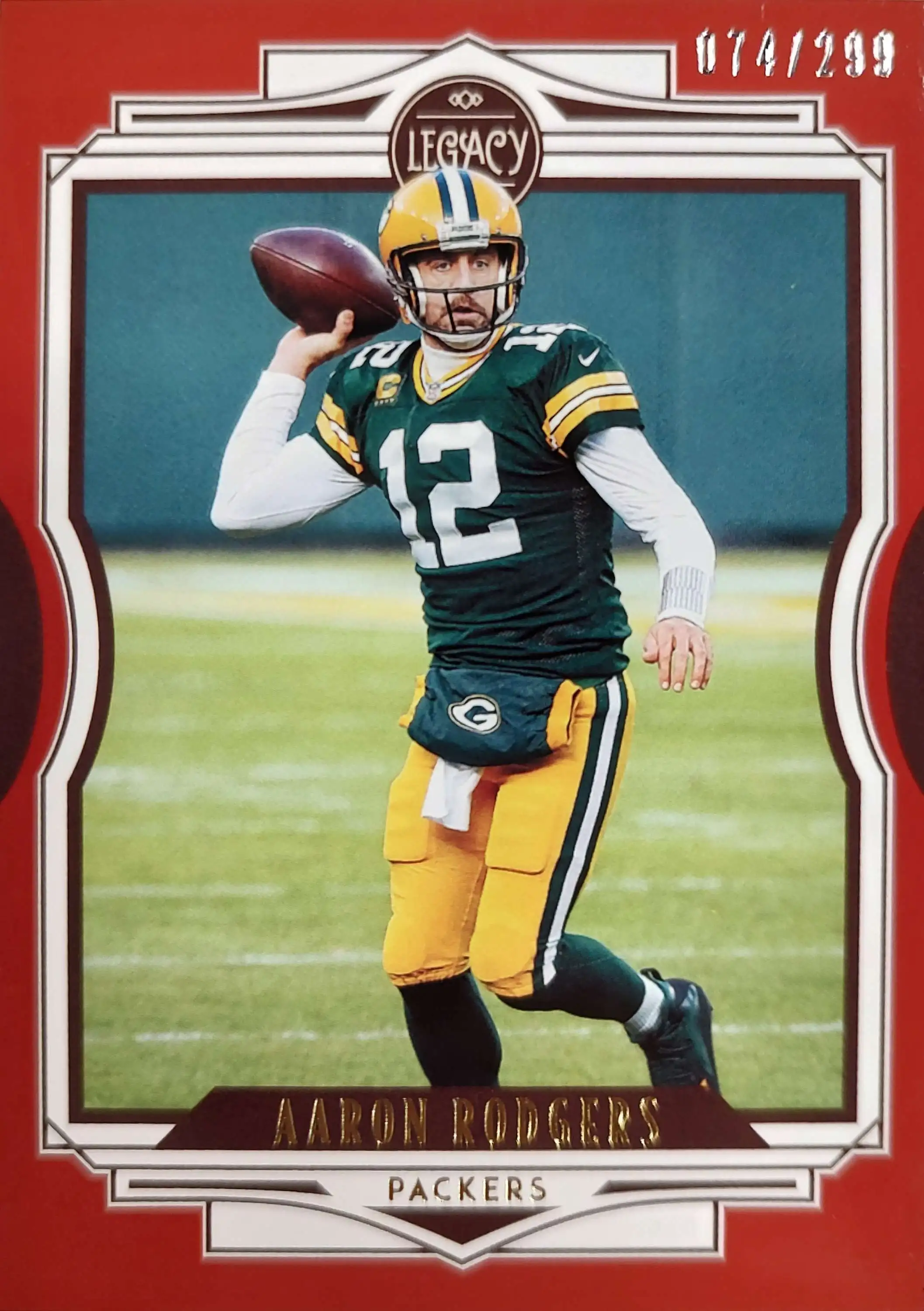 Vinyl GOLD 12 Aaron Rodgers - Packers