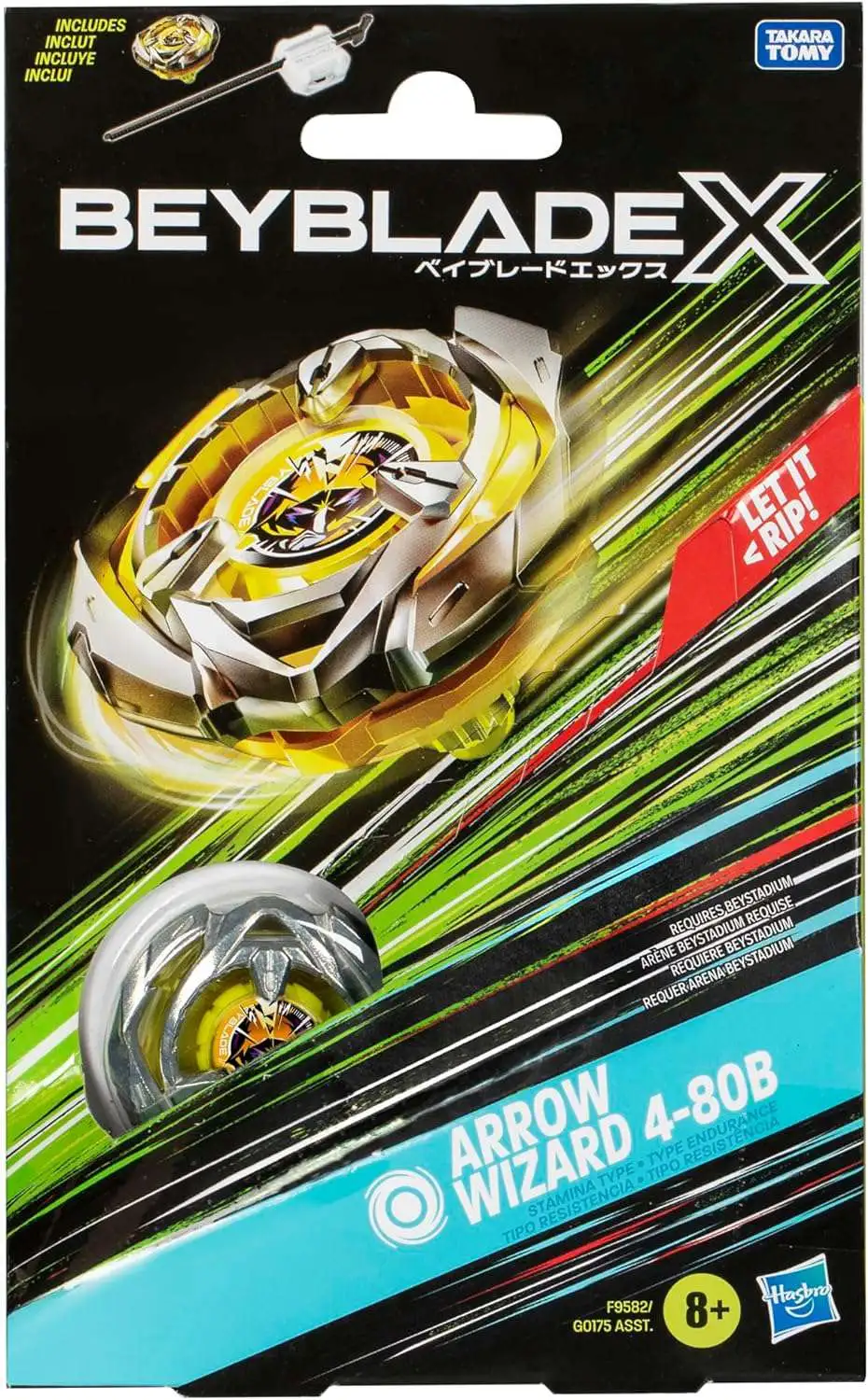 Beyblade X Arrow Wizard 4 80B Starter Pack Set Hasbro Toys ToyWiz