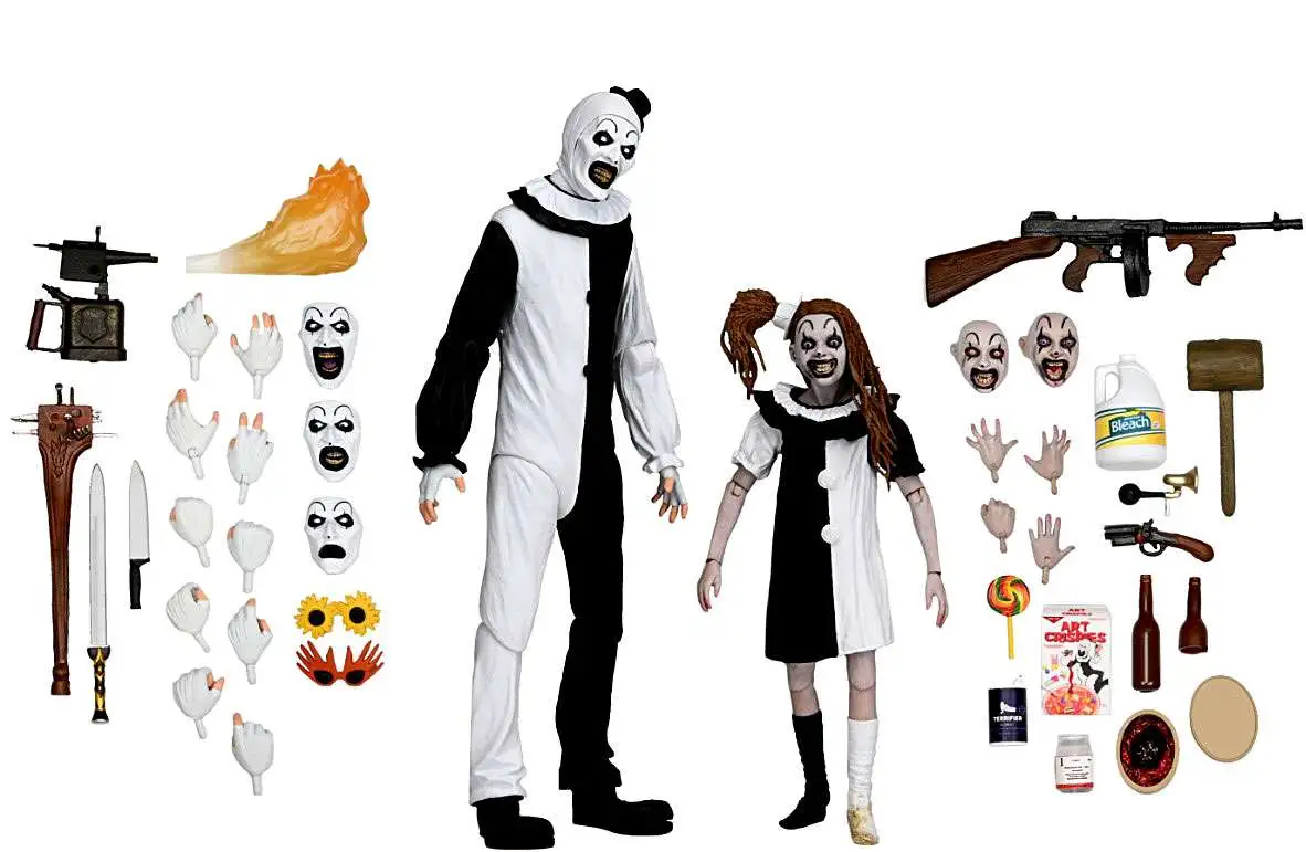 The Terrifier 2 Art the Clown Little Pale Girl 7 Action Figure 2