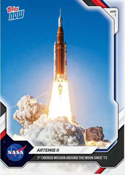 NASA 2026 NOW Single Card Artemis II A201 1st Crewed Mission