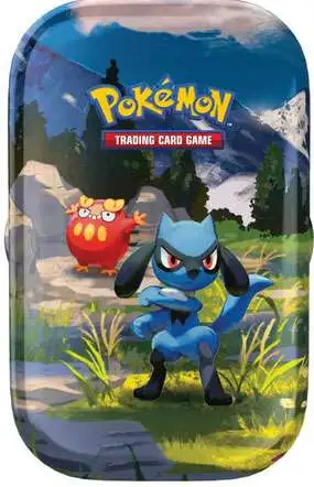 Pokemon Mega Evolution Ascended Heroes Riolu & Darumaka Mini Tin [2 Booster Packs & Sticker Sheet]