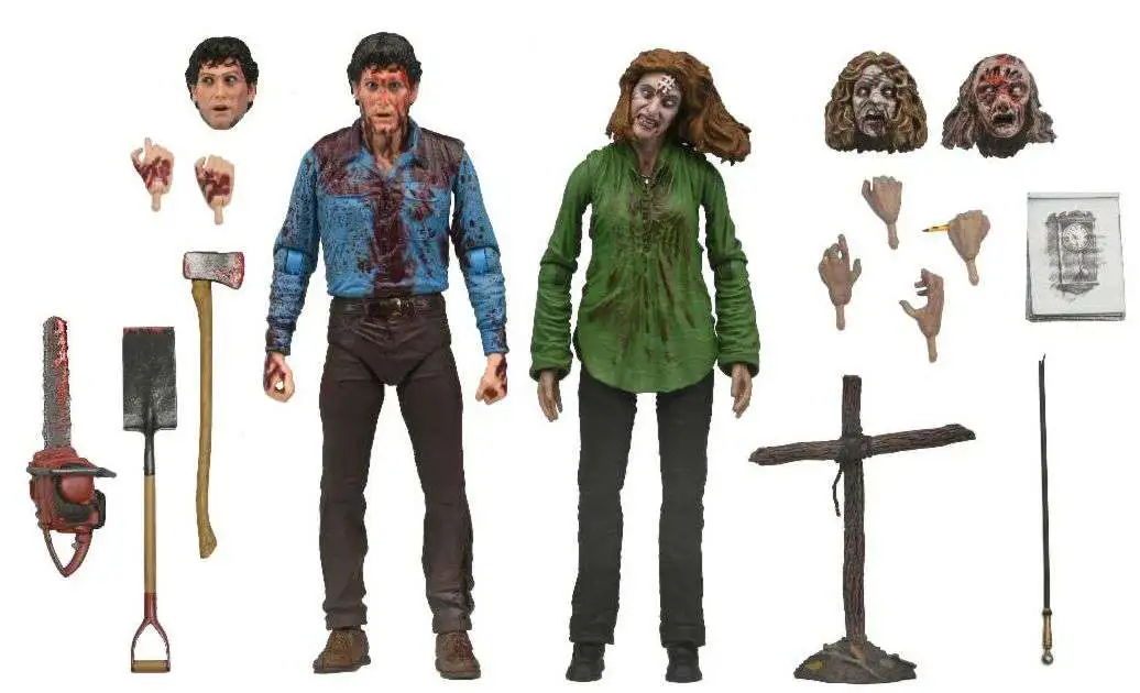 NECA Evil Dead Bloody Ash & Cheryl Williams Action Figure 2-Pack [Ultimate Version] (Pre-Order ships January)