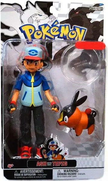 Pokemon Black & White Trainer Figures Ash with Pikachu Exclusive Action Figure