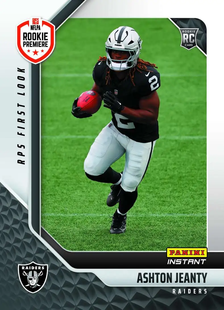 NFL Las Vegas Raiders 2025 Instant RPS First Look Football Ashton Jeanty RPSFL-2 [Rookie]