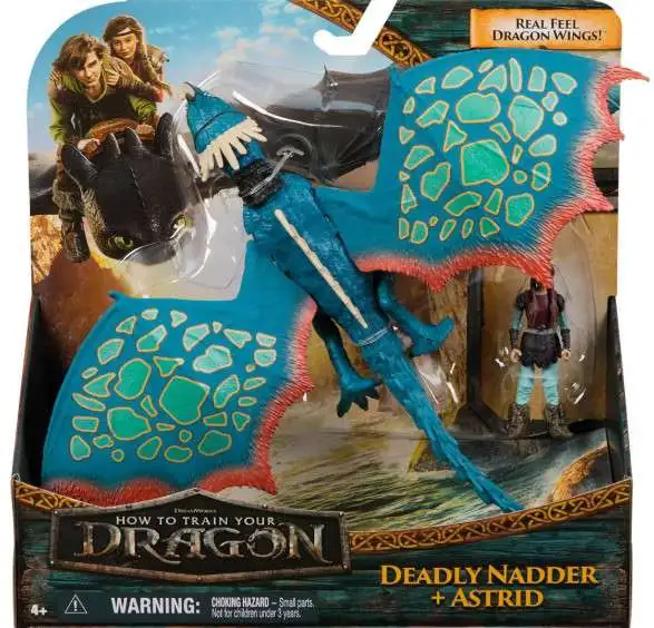 How to Train Your Dragon Viking Duo Astrid & Stormfly Action Figure 2-Pack [Real Feel Dragon Wings!] (Pre-Order ships July)