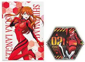 Neon Genesis Evangelion Ichibankuji Evangelion - EVA Pilots Assemble Asuka Shikinami Langley File & Sticker Set [Red, Lottery Prize H]