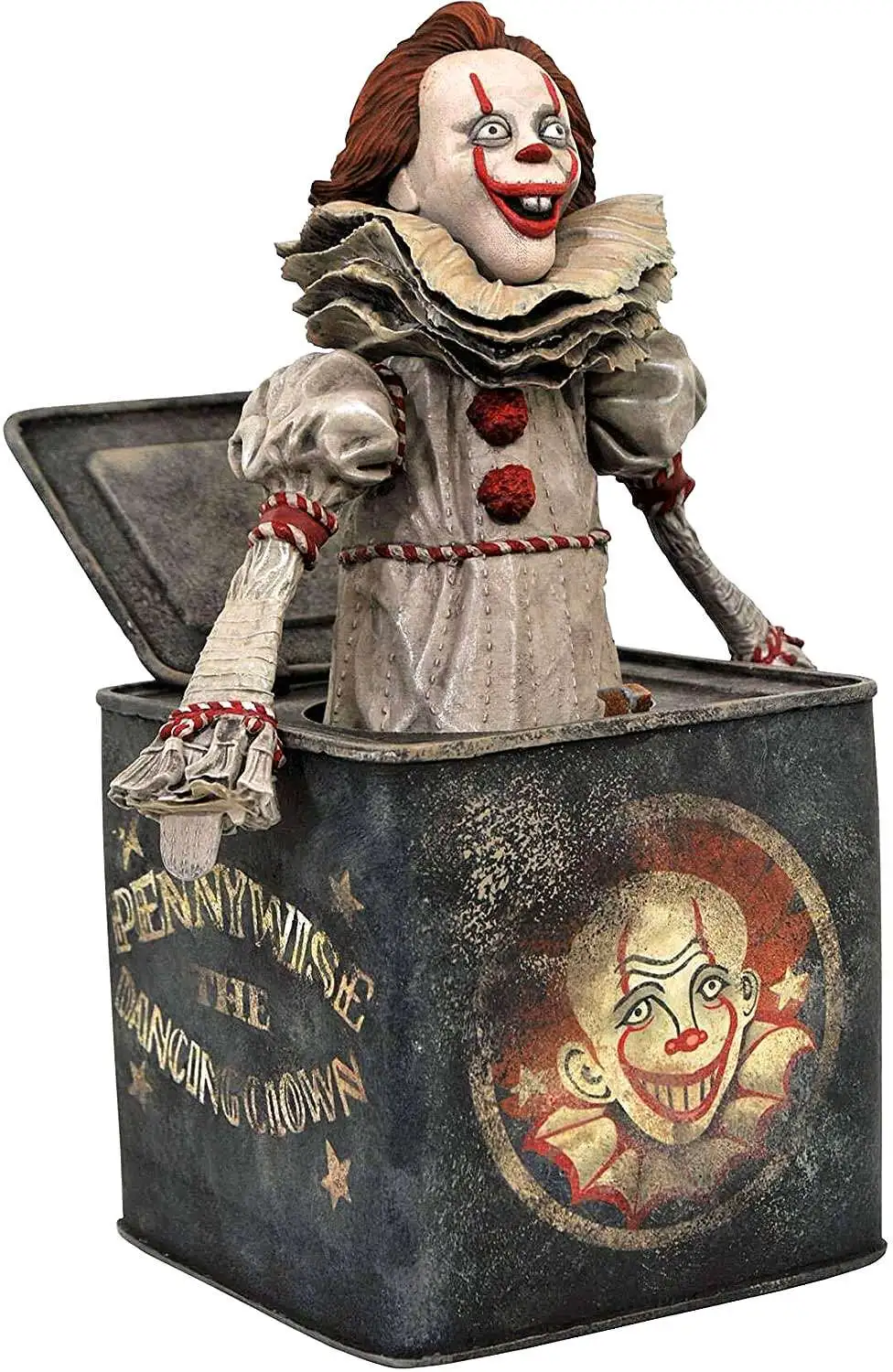Horror IT Chapter 2 Pennywise in a Box 9-Inch Diorama PVC [Damaged Package]