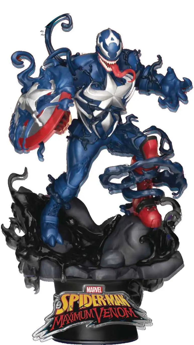 BEAST KINGDOM D-stage DS-040 Spider Man vs Venom Figure Statue Marvel Comics 