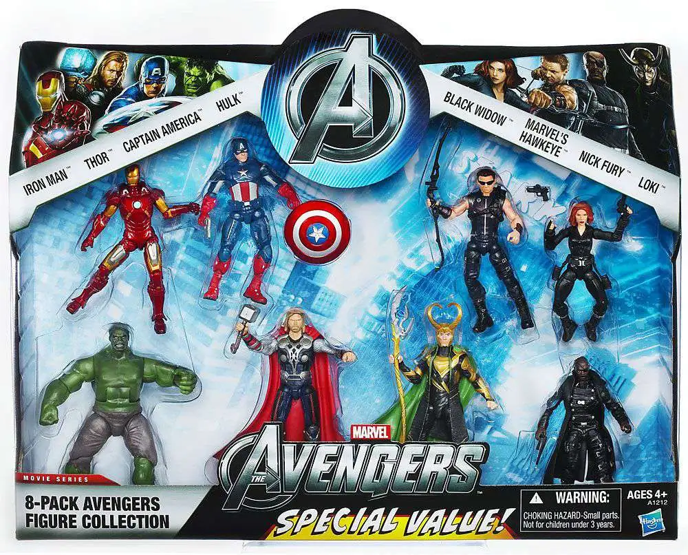 Mega Pack 8 Figuras de Avengers