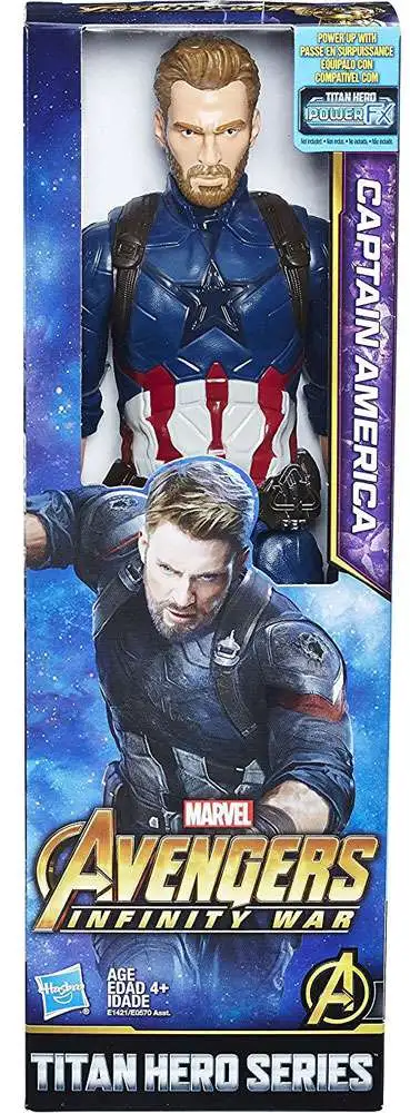 Marvel Avengers Infinity War Titan Hero Series Captain America 12" Action Figure 