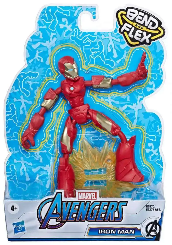 Marvel Avengers Bend and Flex 6-Inch Flexible Iron Man Action Figure 