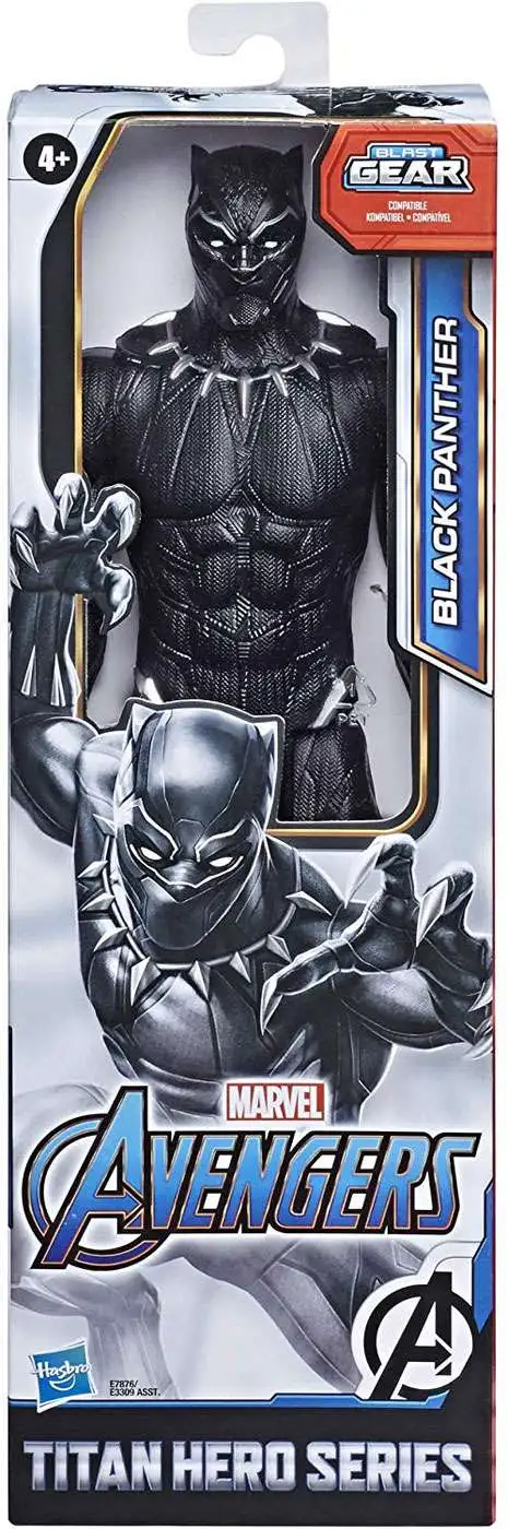 Hasbro Marvel Avengers Titan Hero Blast Gear Black Panther 12" Action Figure 
