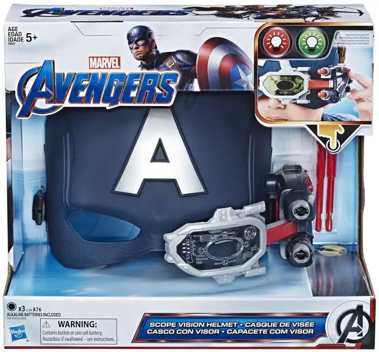 Marvel Avengers Endgame Captain America's Scope Vision Helmet Roleplay Toy [Damaged Package]