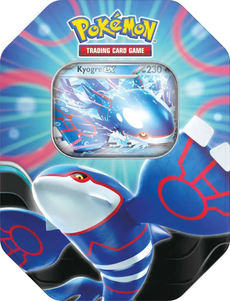 Pokemon Sword Shield Azure Legends Kyogre ex Tin Set 4 Booster