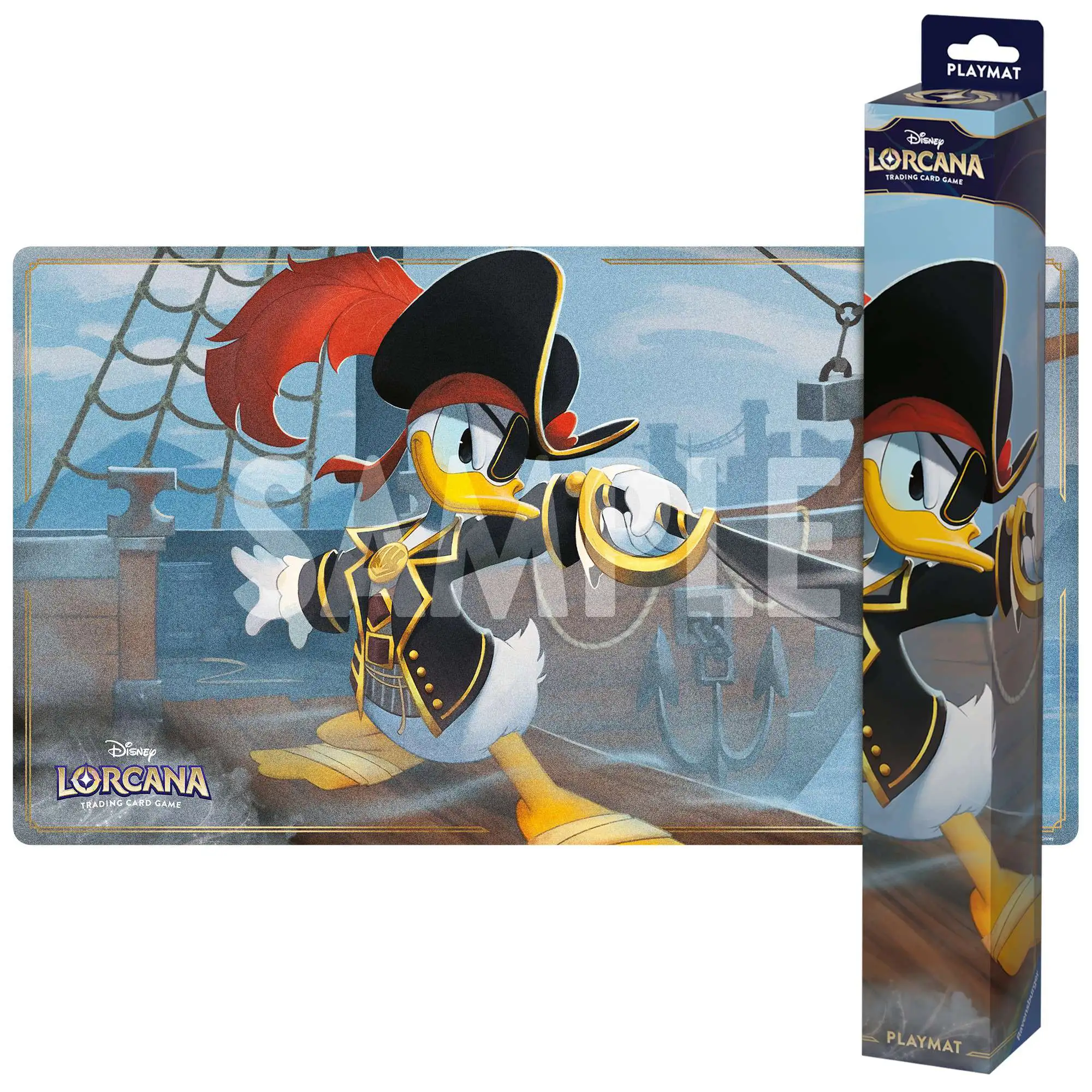 Disney Lorcana Trading Card Game Azurite Sea Donald Duck Playmat