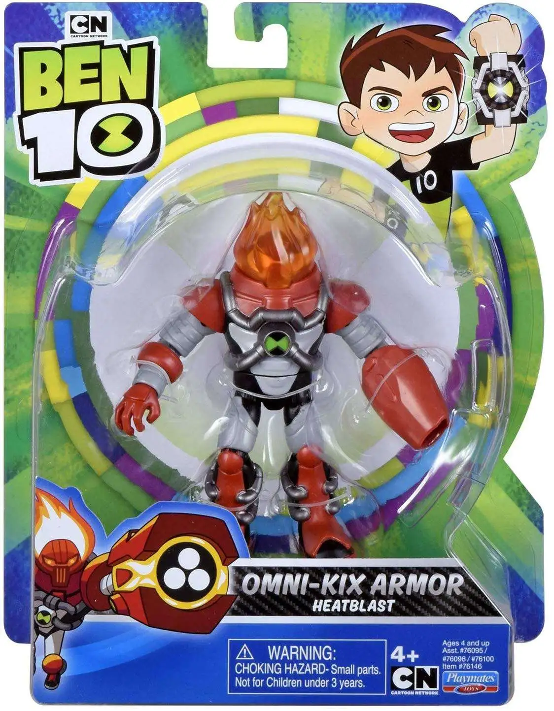 Ben 10 Basic  Omni-Kix Armor Heatblast Action Figure New Ships Fast 