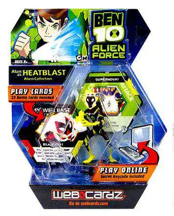 Ben 10 Alien Force Web Cardz Alan as Heatblast Starter Set [Damaged Package]