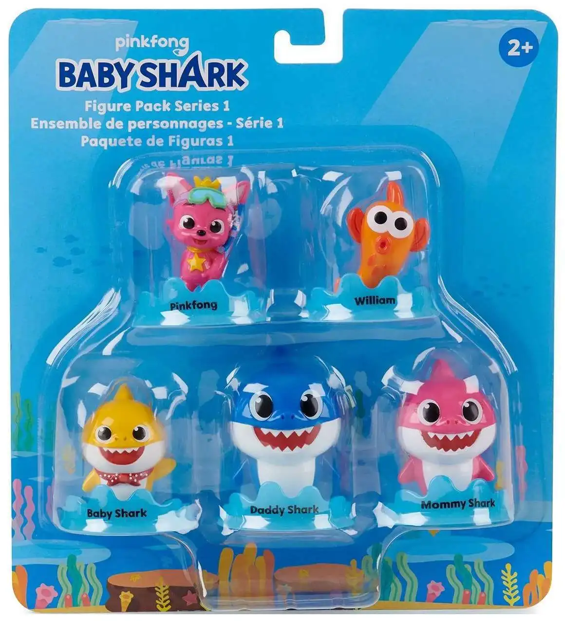 Baby Shark 3 Figure Pack Pinkfong Mommy Daddy Song 2020 Nickelodeon for sale online 