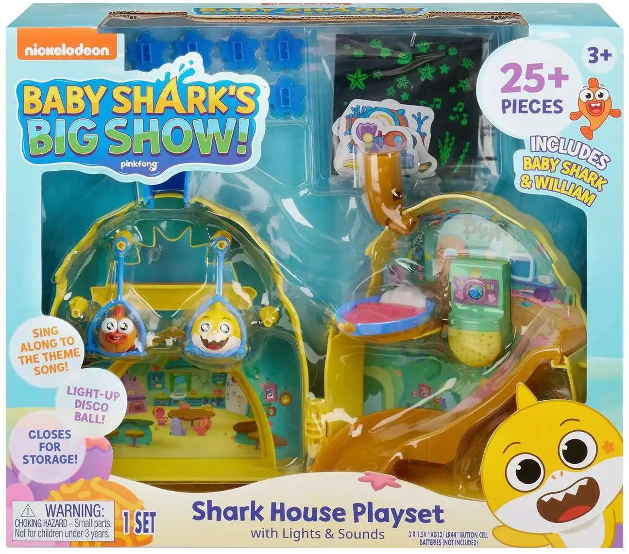 Baby Sharks Big Show Shark House Playset 25 Pieces includes Baby Shark ...