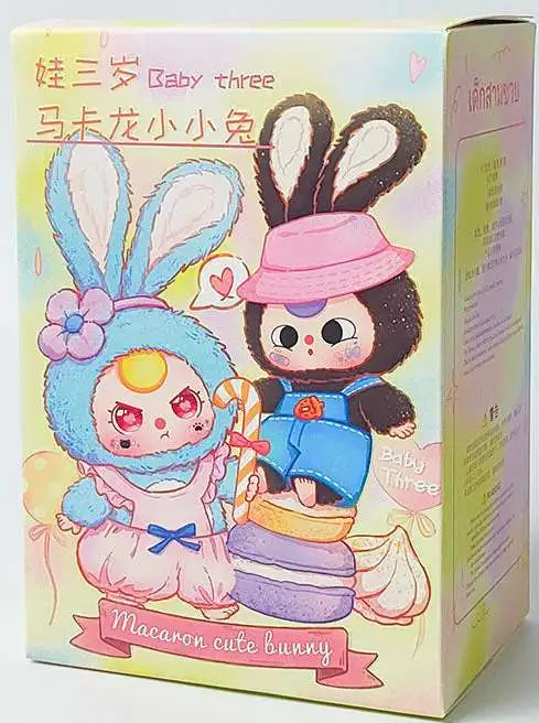 Baby Three Rabbit Macaron Cute Bunny Mystery Pack 1 RANDOM