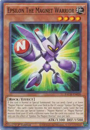 YuGiOh Battle of Chaos Common Epsilon The Magnet Warrior BACH-EN020