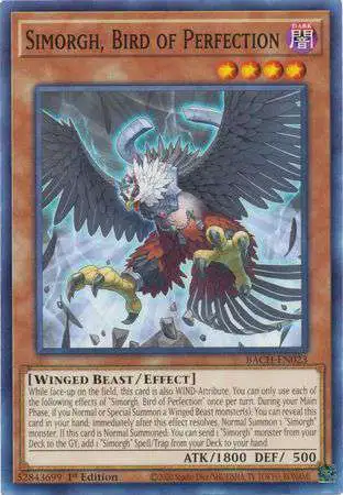 YuGiOh Battle of Chaos Common Simorgh, Bird of Perfection BACH-EN023