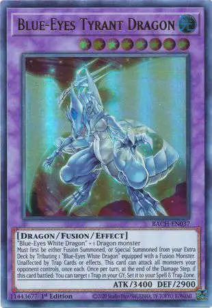 YuGiOh Battle of Chaos Single Card Ultra Rare Blue-Eyes Tyrant Dragon  BACH-EN037 - ToyWiz